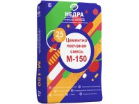 Цементно-песчаная смесь (кладочная) М150 25кг НЕДРА