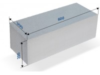 Газобетон 600х200х300